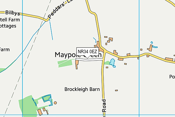 NR34 0EZ map - OS VectorMap District (Ordnance Survey)