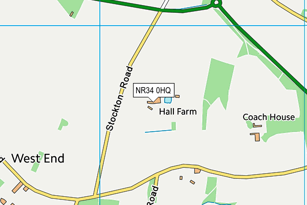 NR34 0HQ map - OS VectorMap District (Ordnance Survey)