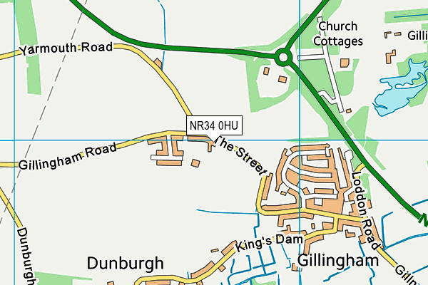 NR34 0HU map - OS VectorMap District (Ordnance Survey) NR34 0HU map - OS VectorMap District (Ordnance Survey)