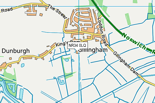 NR34 0LQ map - OS VectorMap District (Ordnance Survey) NR34 0LQ map - OS VectorMap District (Ordnance Survey)