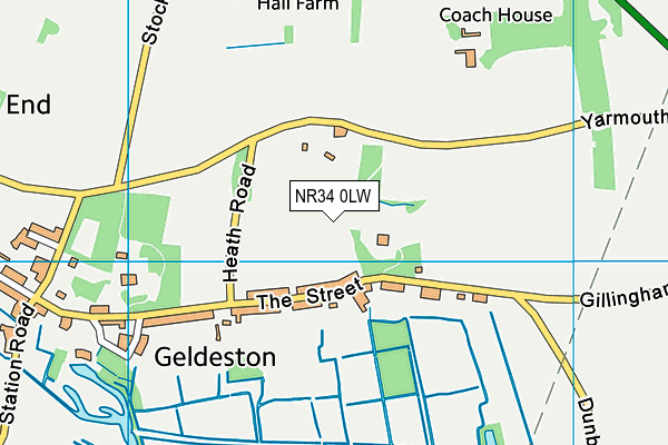 NR34 0LW map - OS VectorMap District (Ordnance Survey) NR34 0LW map - OS VectorMap District (Ordnance Survey)