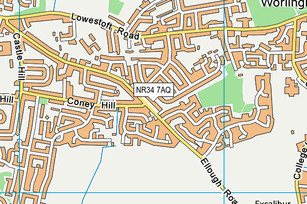 NR34 7AQ map - OS VectorMap District (Ordnance Survey) NR34 7AQ map - OS VectorMap District (Ordnance Survey)