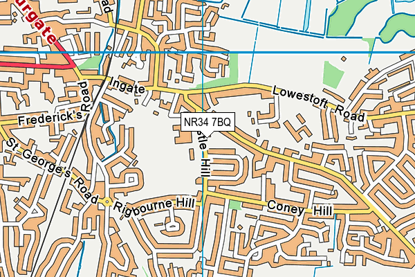 NR34 7BQ map - OS VectorMap District (Ordnance Survey) NR34 7BQ map - OS VectorMap District (Ordnance Survey)