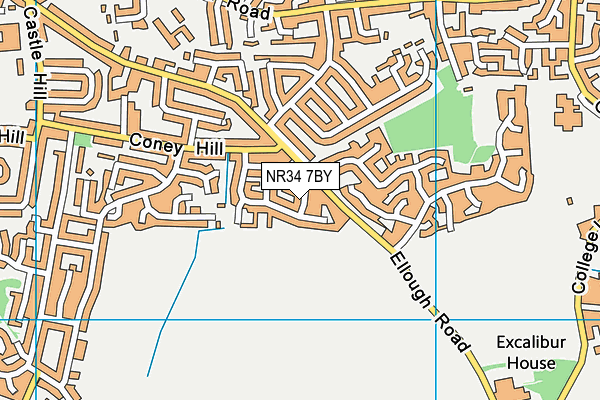 NR34 7BY map - OS VectorMap District (Ordnance Survey) NR34 7BY map - OS VectorMap District (Ordnance Survey)