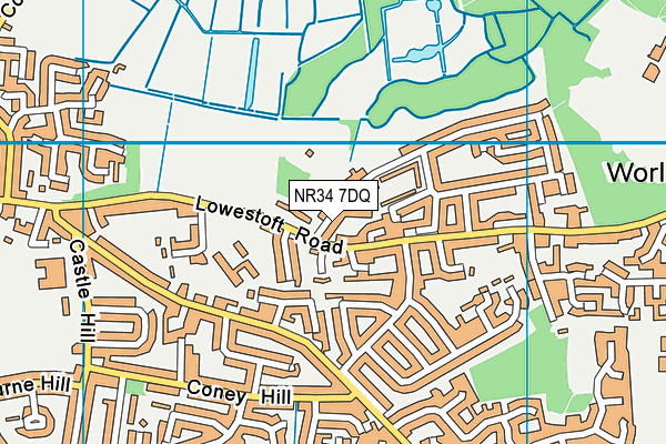 NR34 7DQ map - OS VectorMap District (Ordnance Survey) NR34 7DQ map - OS VectorMap District (Ordnance Survey)
