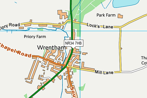 NR34 7HB map - OS VectorMap District (Ordnance Survey) NR34 7HB map - OS VectorMap District (Ordnance Survey)