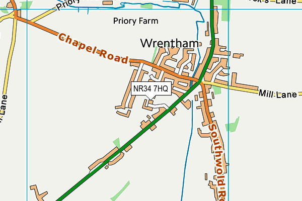 NR34 7HQ map - OS VectorMap District (Ordnance Survey) NR34 7HQ map - OS VectorMap District (Ordnance Survey)