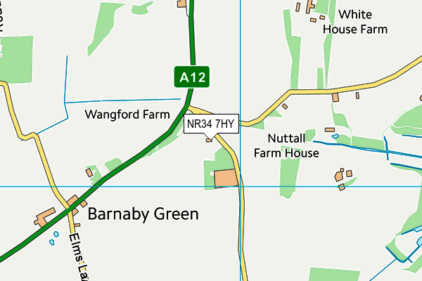 NR34 7HY map - OS VectorMap District (Ordnance Survey)