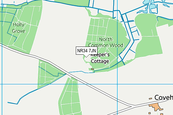 NR34 7JN map - OS VectorMap District (Ordnance Survey) NR34 7JN map - OS VectorMap District (Ordnance Survey)