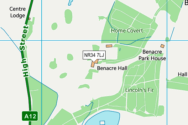 NR34 7LJ map - OS VectorMap District (Ordnance Survey) NR34 7LJ map - OS VectorMap District (Ordnance Survey)