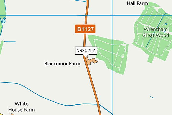 NR34 7LZ map - OS VectorMap District (Ordnance Survey) NR34 7LZ map - OS VectorMap District (Ordnance Survey)