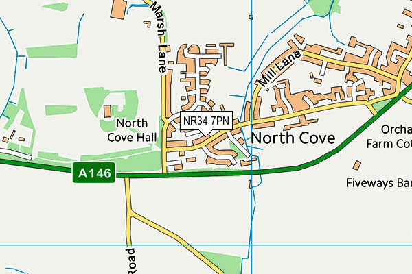 NR34 7PN map - OS VectorMap District (Ordnance Survey)