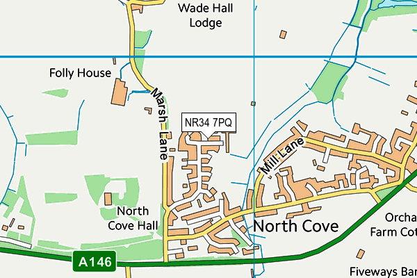 NR34 7PQ map - OS VectorMap District (Ordnance Survey)