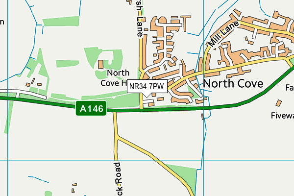 NR34 7PW map - OS VectorMap District (Ordnance Survey) NR34 7PW map - OS VectorMap District (Ordnance Survey)