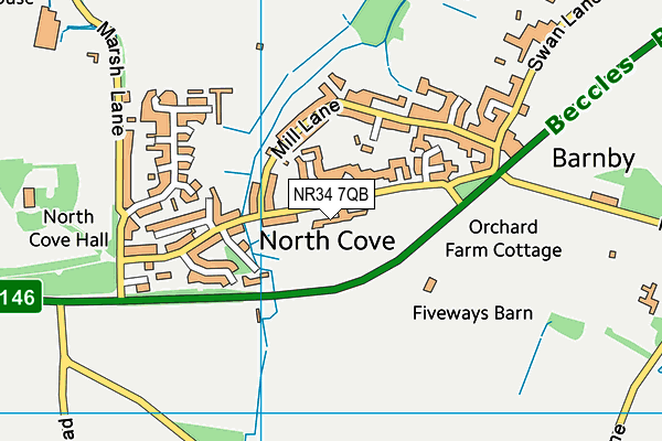 NR34 7QB map - OS VectorMap District (Ordnance Survey) NR34 7QB map - OS VectorMap District (Ordnance Survey)
