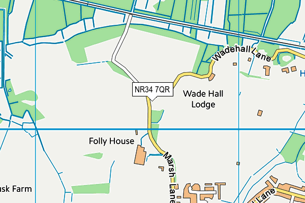 NR34 7QR map - OS VectorMap District (Ordnance Survey) NR34 7QR map - OS VectorMap District (Ordnance Survey)