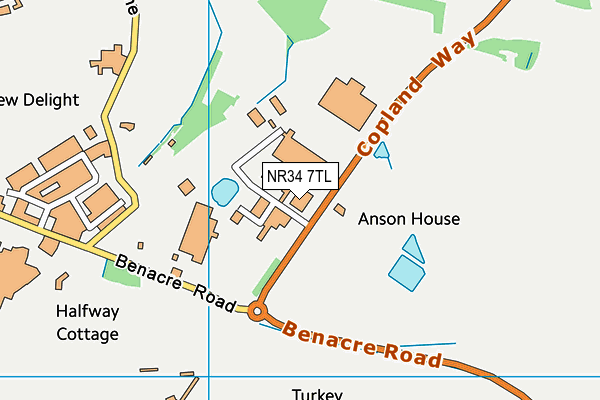 NR34 7TL map - OS VectorMap District (Ordnance Survey) NR34 7TL map - OS VectorMap District (Ordnance Survey)