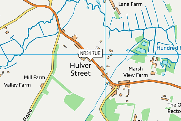 NR34 7UE map - OS VectorMap District (Ordnance Survey) NR34 7UE map - OS VectorMap District (Ordnance Survey)