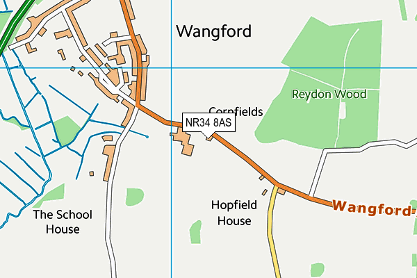 NR34 8AS map - OS VectorMap District (Ordnance Survey) NR34 8AS map - OS VectorMap District (Ordnance Survey)