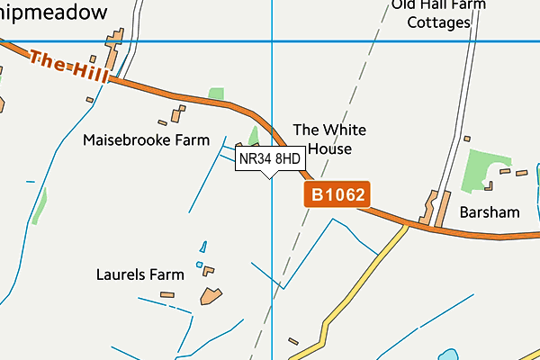 NR34 8HD map - OS VectorMap District (Ordnance Survey) NR34 8HD map - OS VectorMap District (Ordnance Survey)