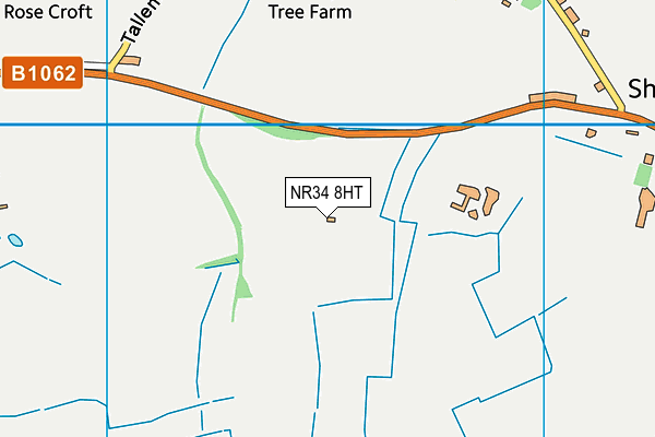 NR34 8HT map - OS VectorMap District (Ordnance Survey)
