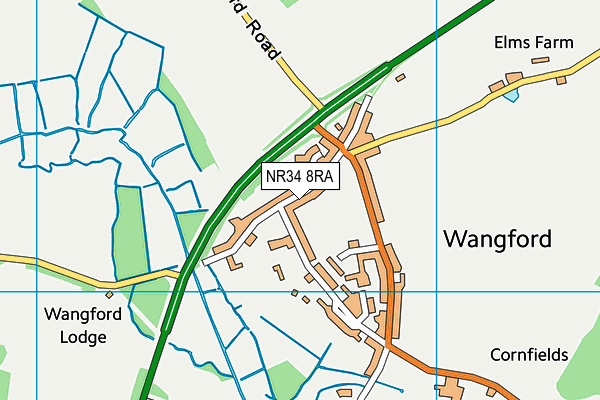 NR34 8RA map - OS VectorMap District (Ordnance Survey) NR34 8RA map - OS VectorMap District (Ordnance Survey)