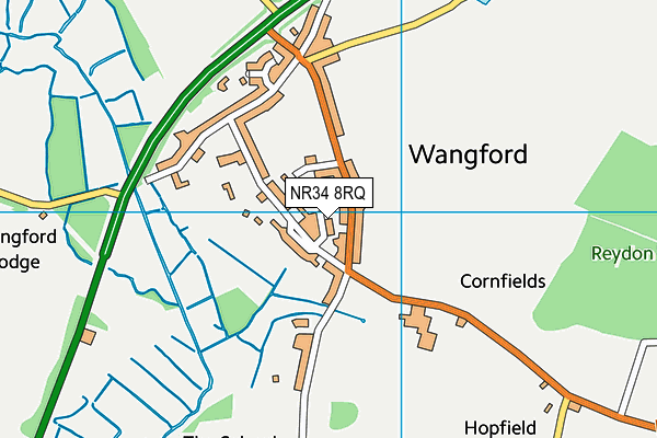 NR34 8RQ map - OS VectorMap District (Ordnance Survey) NR34 8RQ map - OS VectorMap District (Ordnance Survey)