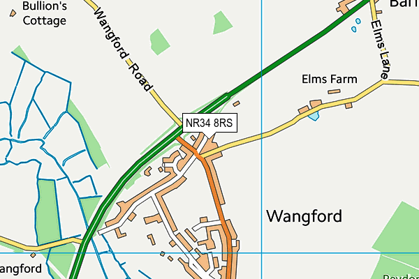 NR34 8RS map - OS VectorMap District (Ordnance Survey) NR34 8RS map - OS VectorMap District (Ordnance Survey)
