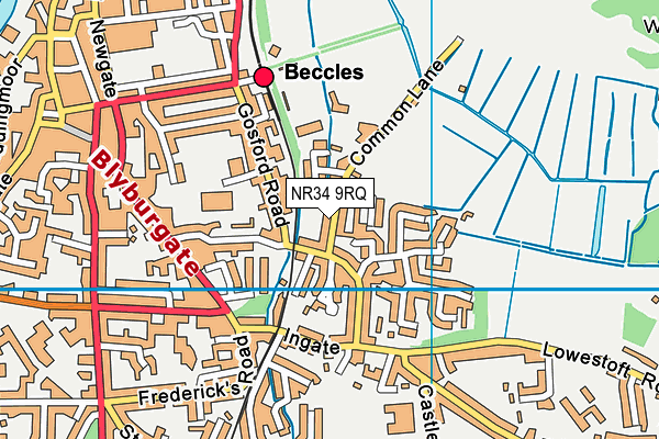 NR34 9RQ map - OS VectorMap District (Ordnance Survey) NR34 9RQ map - OS VectorMap District (Ordnance Survey)