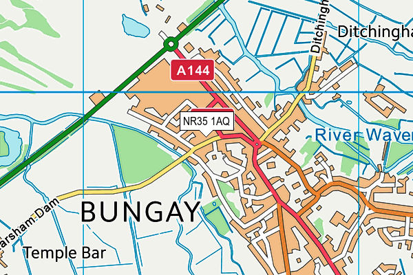 NR35 1AQ map - OS VectorMap District (Ordnance Survey) NR35 1AQ map - OS VectorMap District (Ordnance Survey)