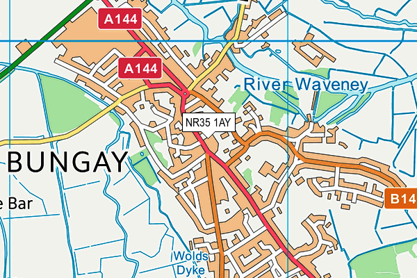 NR35 1AY map - OS VectorMap District (Ordnance Survey) NR35 1AY map - OS VectorMap District (Ordnance Survey)
