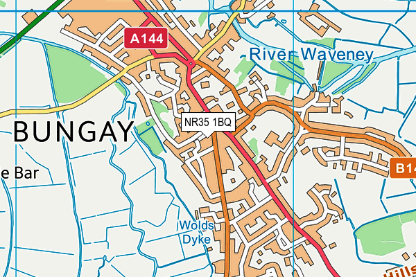 NR35 1BQ map - OS VectorMap District (Ordnance Survey) NR35 1BQ map - OS VectorMap District (Ordnance Survey)