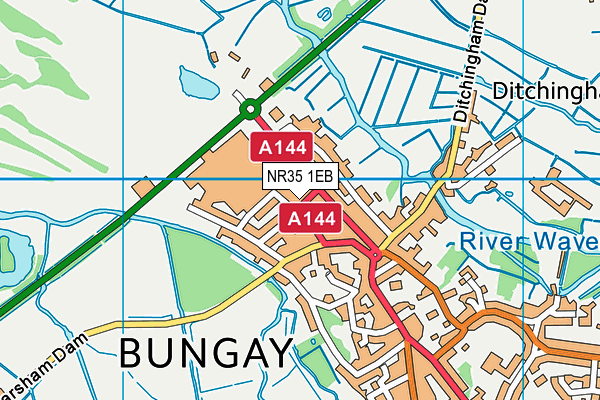 NR35 1EB map - OS VectorMap District (Ordnance Survey) NR35 1EB map - OS VectorMap District (Ordnance Survey)