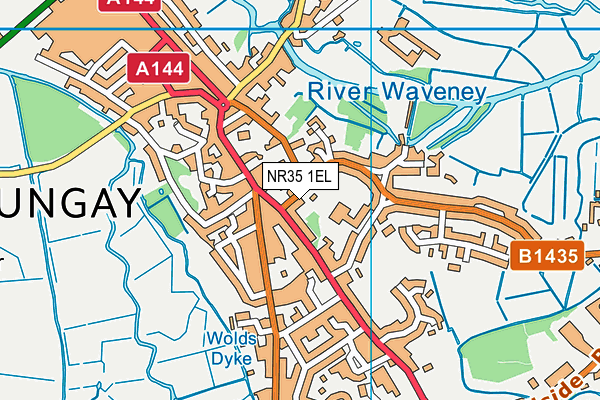 NR35 1EL map - OS VectorMap District (Ordnance Survey)