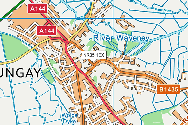 NR35 1EX map - OS VectorMap District (Ordnance Survey) NR35 1EX map - OS VectorMap District (Ordnance Survey)