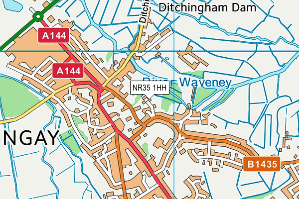 NR35 1HH map - OS VectorMap District (Ordnance Survey) NR35 1HH map - OS VectorMap District (Ordnance Survey)