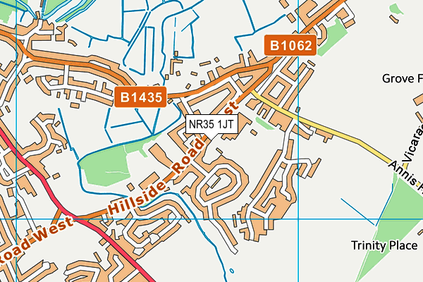 NR35 1JT map - OS VectorMap District (Ordnance Survey) NR35 1JT map - OS VectorMap District (Ordnance Survey)