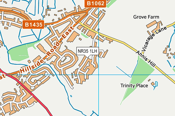 NR35 1LH map - OS VectorMap District (Ordnance Survey) NR35 1LH map - OS VectorMap District (Ordnance Survey)