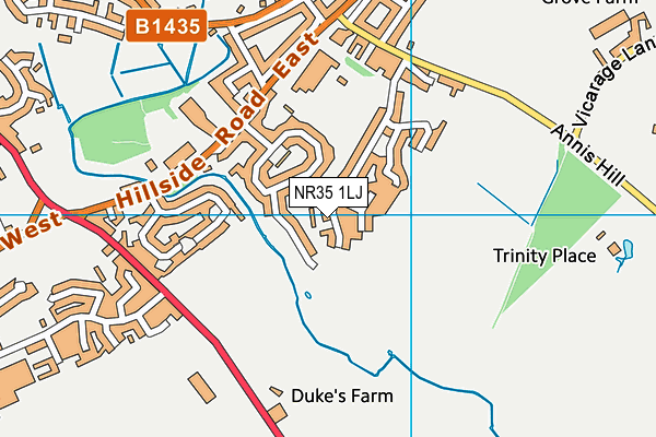 NR35 1LJ map - OS VectorMap District (Ordnance Survey) NR35 1LJ map - OS VectorMap District (Ordnance Survey)