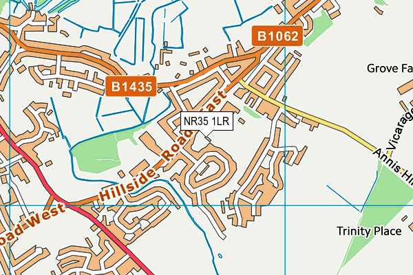 NR35 1LR map - OS VectorMap District (Ordnance Survey) NR35 1LR map - OS VectorMap District (Ordnance Survey)