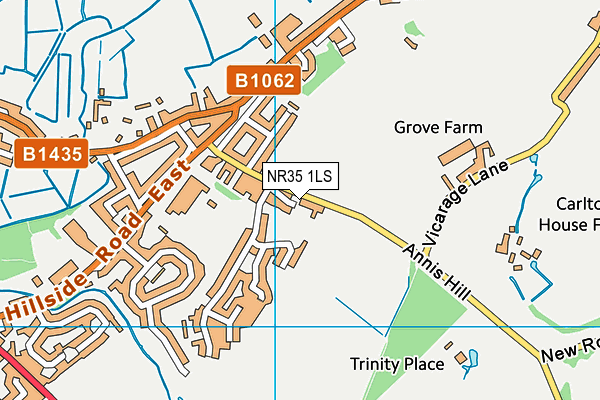 NR35 1LS map - OS VectorMap District (Ordnance Survey) NR35 1LS map - OS VectorMap District (Ordnance Survey)