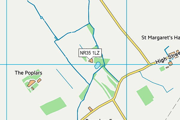 NR35 1LZ map - OS VectorMap District (Ordnance Survey) NR35 1LZ map - OS VectorMap District (Ordnance Survey)