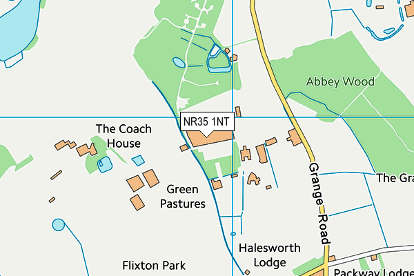 NR35 1NT map - OS VectorMap District (Ordnance Survey)