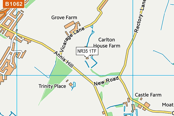 NR35 1TF map - OS VectorMap District (Ordnance Survey) NR35 1TF map - OS VectorMap District (Ordnance Survey)