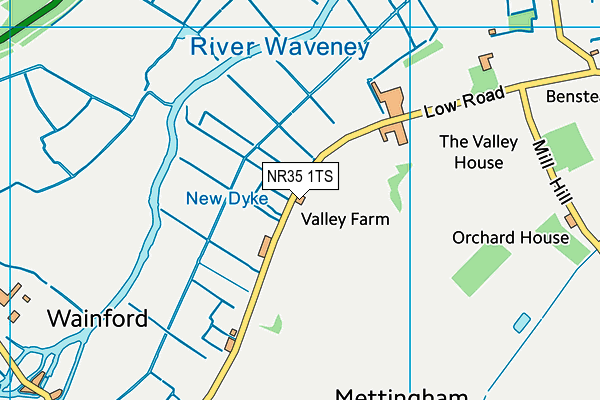 NR35 1TS map - OS VectorMap District (Ordnance Survey) NR35 1TS map - OS VectorMap District (Ordnance Survey)
