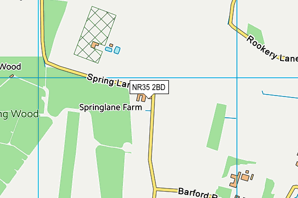 NR35 2BD map - OS VectorMap District (Ordnance Survey) NR35 2BD map - OS VectorMap District (Ordnance Survey)