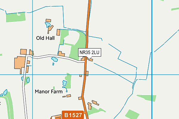 NR35 2LU map - OS VectorMap District (Ordnance Survey) NR35 2LU map - OS VectorMap District (Ordnance Survey)