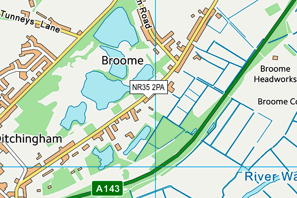 NR35 2PA map - OS VectorMap District (Ordnance Survey) NR35 2PA map - OS VectorMap District (Ordnance Survey)
