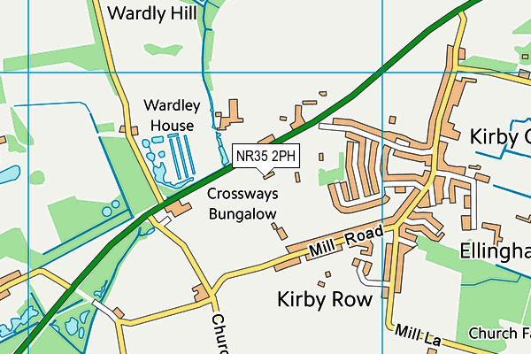 NR35 2PH map - OS VectorMap District (Ordnance Survey) NR35 2PH map - OS VectorMap District (Ordnance Survey)