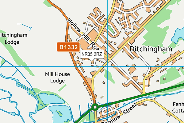 NR35 2RZ map - OS VectorMap District (Ordnance Survey) NR35 2RZ map - OS VectorMap District (Ordnance Survey)